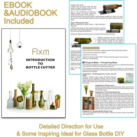 Glass Bottle Cutter, Square & Round Bottle Cutting Machine, Wine Bottles - Picture 5 of 6